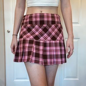 Vintage 90s/y2k grunge plaid skirt